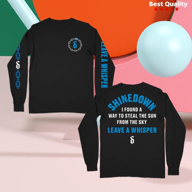 Shinedown Merch Shinedown Steal The Sun Leave A Whisper Hooded Sweatshirt