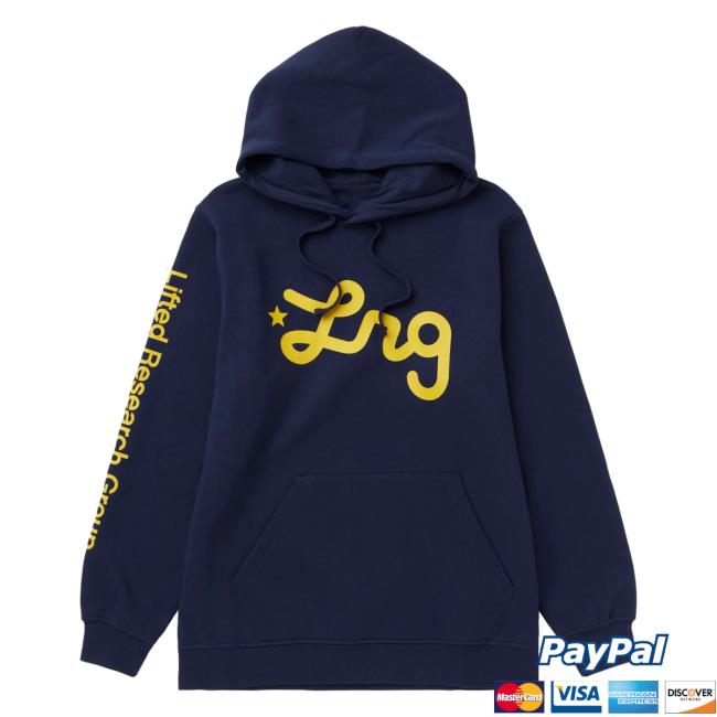 Official Lrg Lifted Research Group Clothing Shop Lifted Script Crewneck Sweatshirt Navy