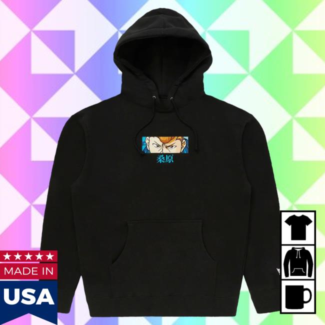 Official Hypland Clothing Merch Store Hypland Yyh Kuwabara Eyes Pullover Sweatshirt (Black)