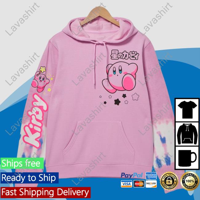 Official Box Lunch Clothing Shop Store Nintendo Kirby Portraits Tie Dye Pullover Sweatshirt Boxlunch Exclusive Merch