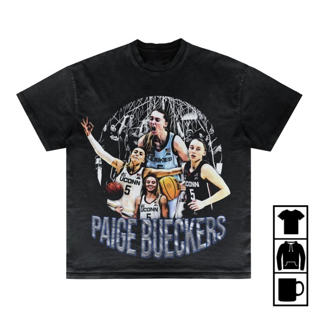 Paige Bueckers Vintage Tee Bucket Culture