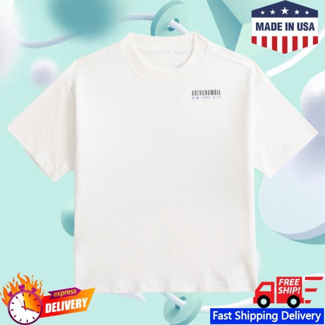 Abercrombie And Fitch Relaxed Ypb Imagery Graphic Logo Tee Performance