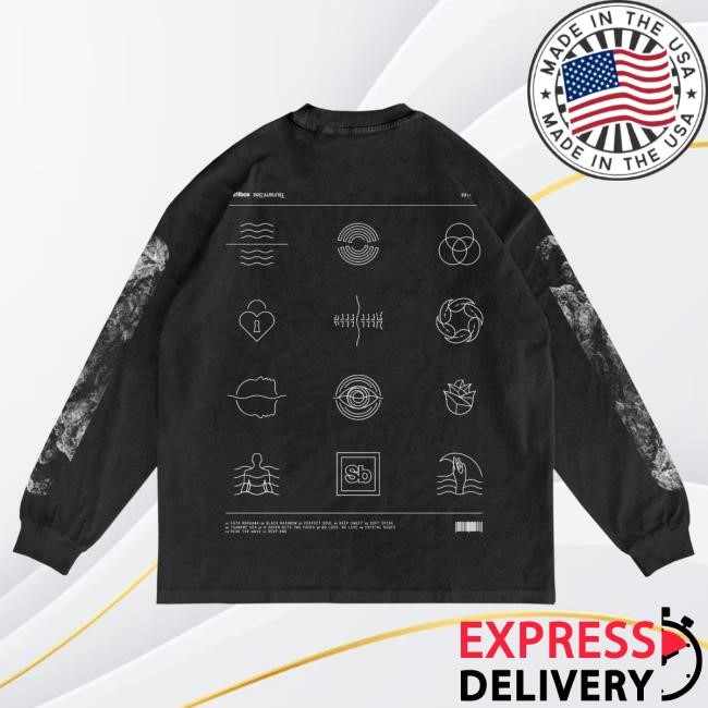 Spiritbox Tsunami Sea Iconography Faded L/S Shirt Spiritbox Merch