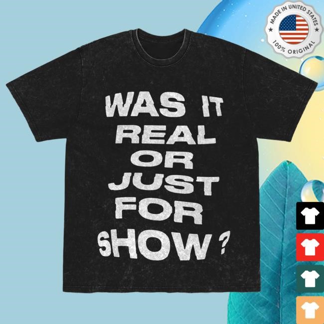 Official Charlie Puth Merch Shop Was It Real Tee