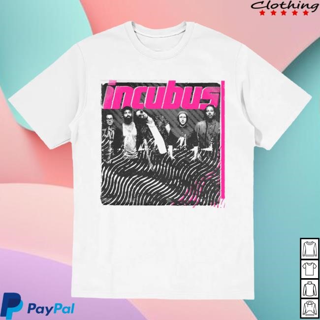 Incubus Retro Photo White Tees | Incubus Official Merch Store Shop