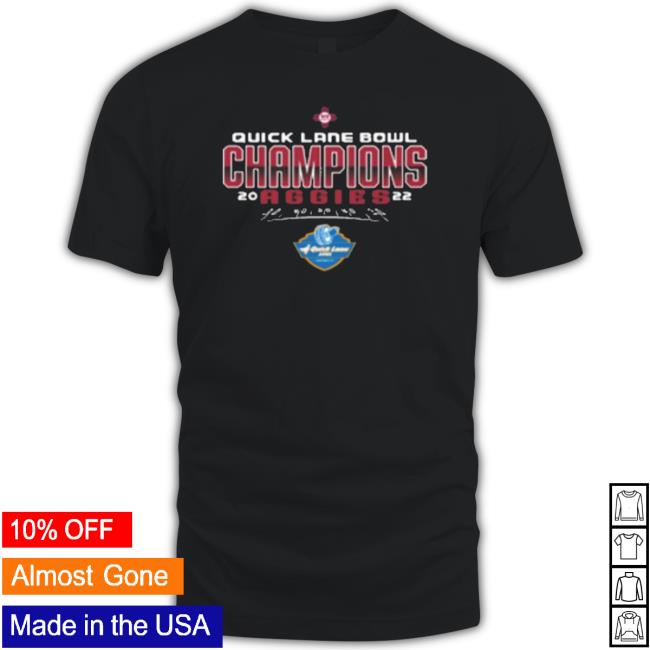 Mexico State Ncaa 2022 Quick Lane Bowl Champions T- shirt Mexico State Ncaa 2022 Quick Lane Bowl Champions tee shirt