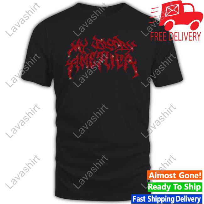 Official City Morgue Merch My Bloody America Rhinestone Hoodie
