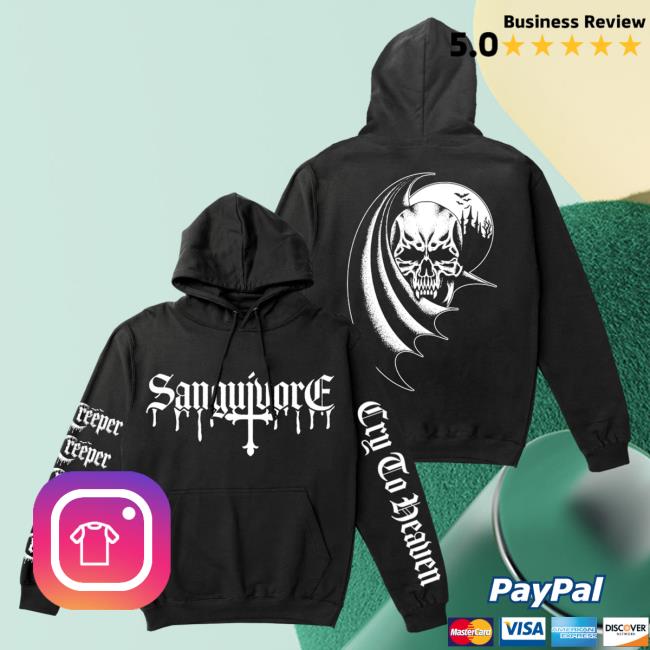Official Creeper Store Merch Spinefarm Records Sanguivore - Black Hoody