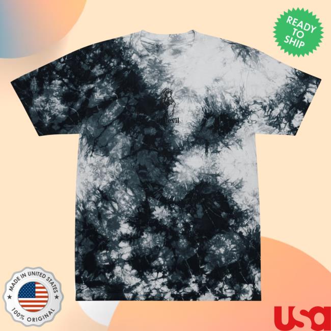 Official Yujin Clothing Lil Devil Tie Dye Shirts Black / White Tie-Dye
