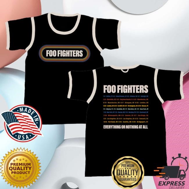 Official Foo Fighters Merch 2024 Tour Foo Fighters Tour 2024 Ringer Tshirt