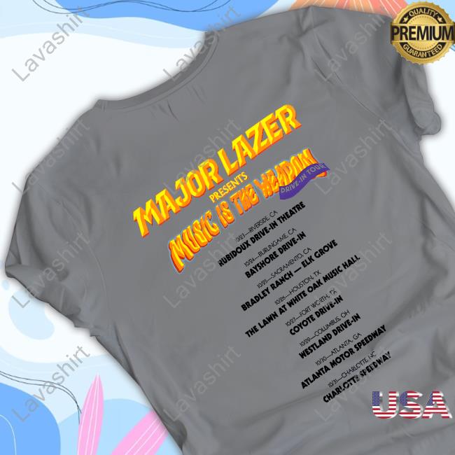 Official Drive-In Tee Shirt Official Major Lazer Drive-In Shirt