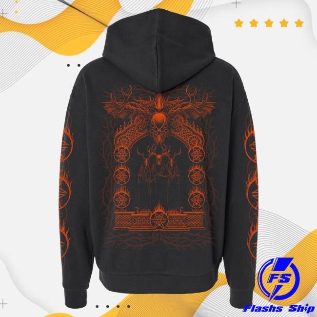 Official Whitechapel Merch Store Whitechapel Flaming Cult Black Hoody