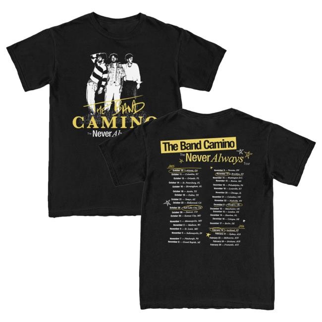 Official The Band Camino Merch Store Photo Tour Shirt