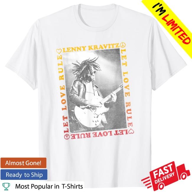 Official Lenny Kravitz – Guitar Let Love Rule Tees