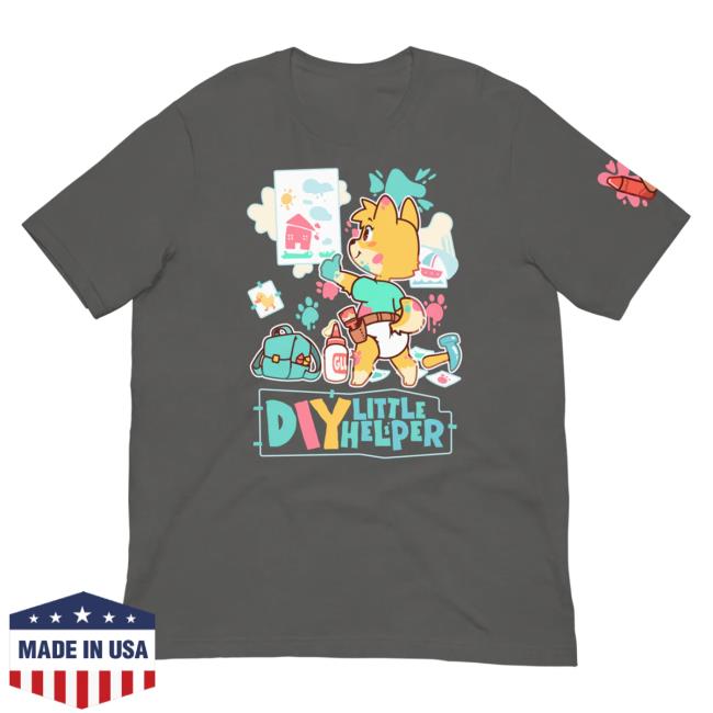 Official Pretend Again Diy Little Helper T-Shirts Grey (Uwu / Oooh Woo! Shirt) Pretendagain