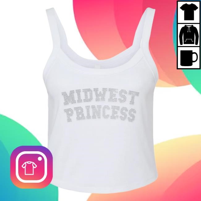 Official Chappell Roan Merch Store Shop Midwest Princess Rhinestone Tank Top Attractive Shirt ChappellRoan