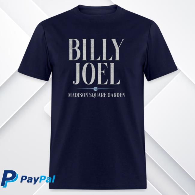 Official Billy Joel Merch Store Billy Joel "11-22-23 Msg New York Event" Navy Attractive Shirt Billy Joel Shop BillyJoel
