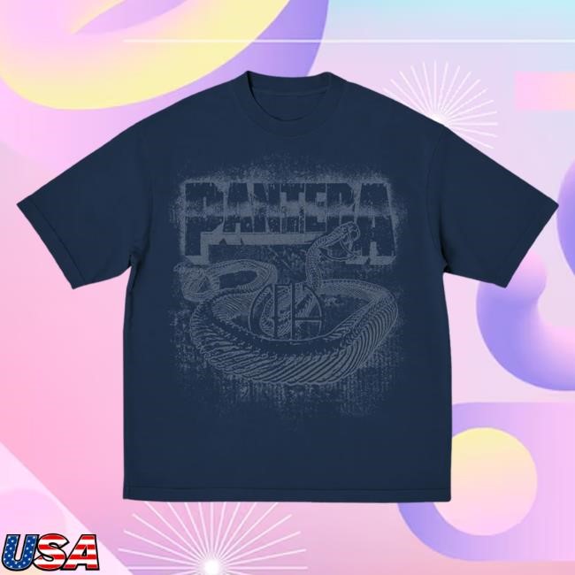 Pantera Navy Snake CFH 2025 Tour Top Shirt Pantera Merch Store Official