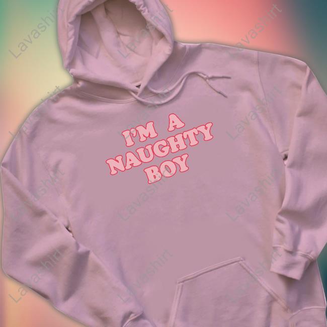 I'm A Naughty Boy Black T Shirt