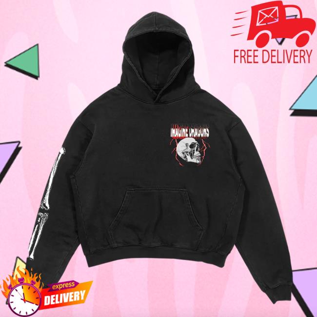 Official Imagine Dragons Apparel Store Merch Cause There's Magic In My Bones Skull Sweatshirts Imagine Dragons Shop