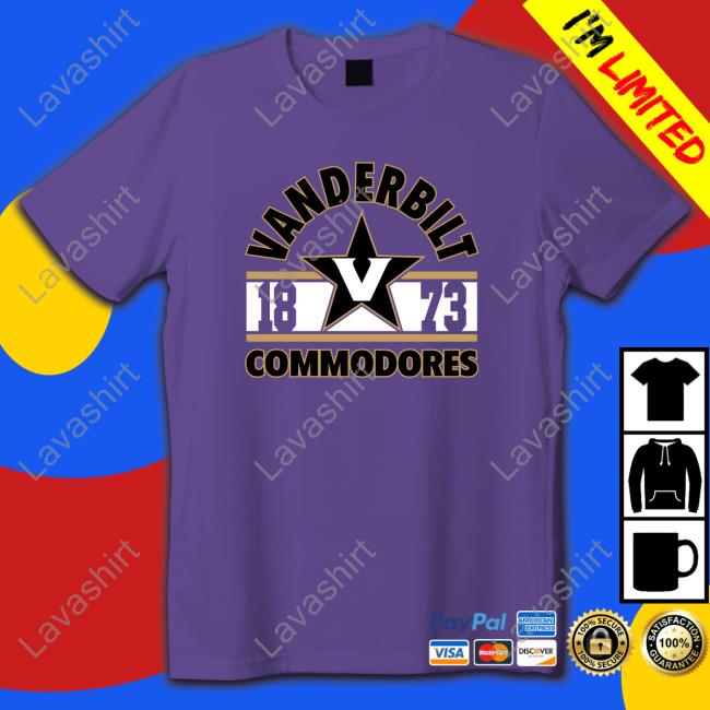 Official Ncaa Vanderbilt Commodores 150th Anniversary 1873 Tee Shirt