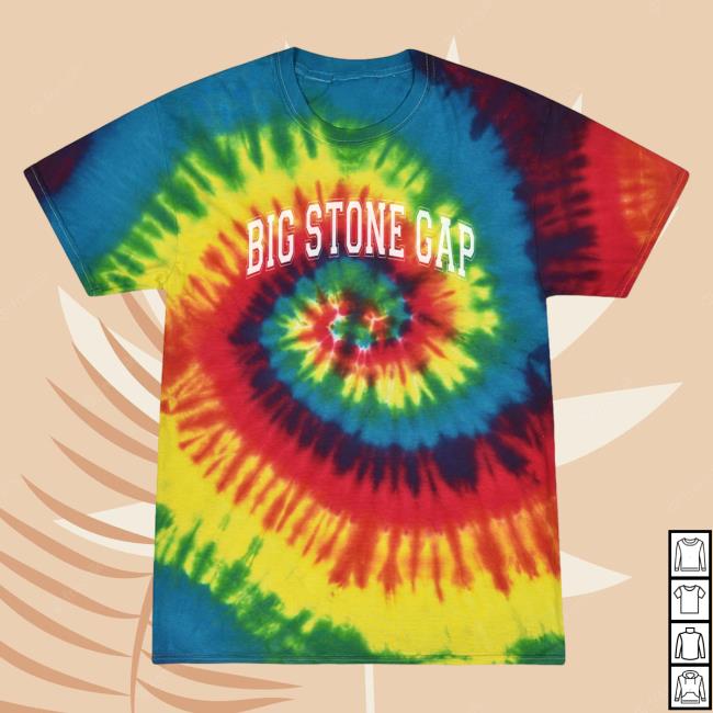 Official Hometown Apparel Clothing Merch Big Stone Gap Virginia Varsity Tie-Dye Shirt Tie Dye Reactive Rainbow