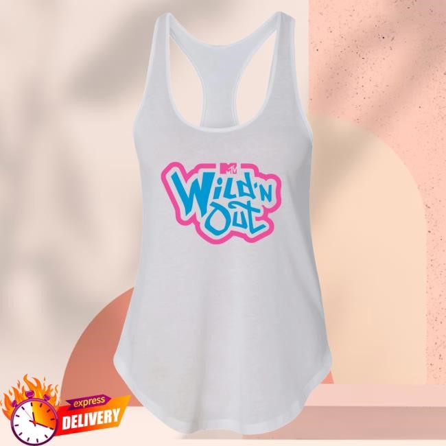 Official Paramount Merch Store Wild 'N Out Neon New School Women's Racerback Tank Tshirt Paramount Clothing Shop