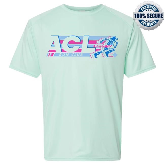 Acl Merch 2025 Run Club Skeleton Performance Tee Austin City Limits Music Festival