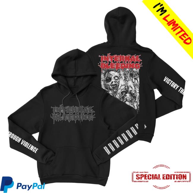 Official Night Shift Store Shop Internal Bleeding - Face Ripper Victory Through Violence Crewneck Nightshift Merch