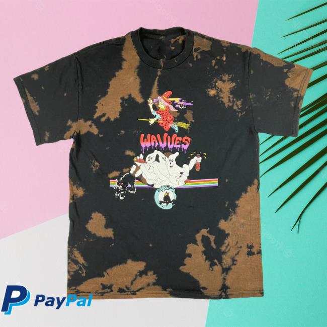 Official Hello Merch Store Wavves Witch Reverse Tie Dye Shirt New Hellomerch