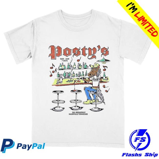 Official Post Malone Merch Store Lead a Horse to Posty's Hot Shirt