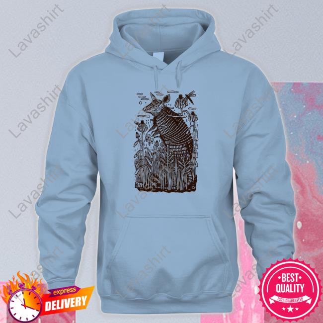 Kathleen Neeley Ok Fauna Armadillo Shirt Flash Flood Print