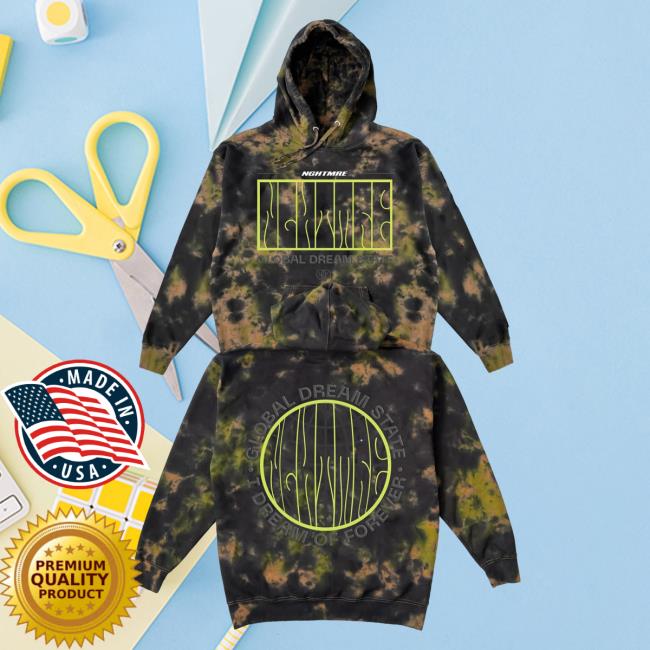 Official Nghtmre Merch Tie-Dye Global Dream State Tie Dye Hoodies