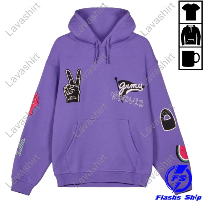 Official Grimey Nablus Vintage Crew neck Sweatshirt Violet