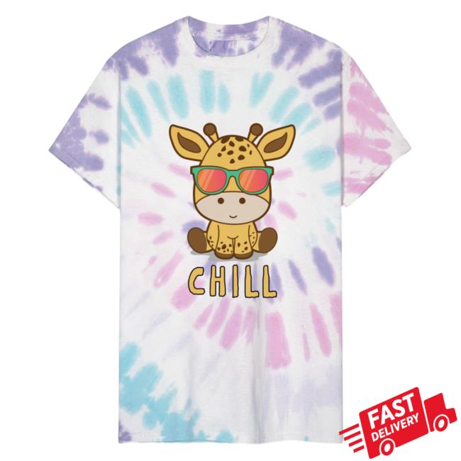 Official Chill Holidays Vacation Unisex Tie Dye Tees Pastel Spiral