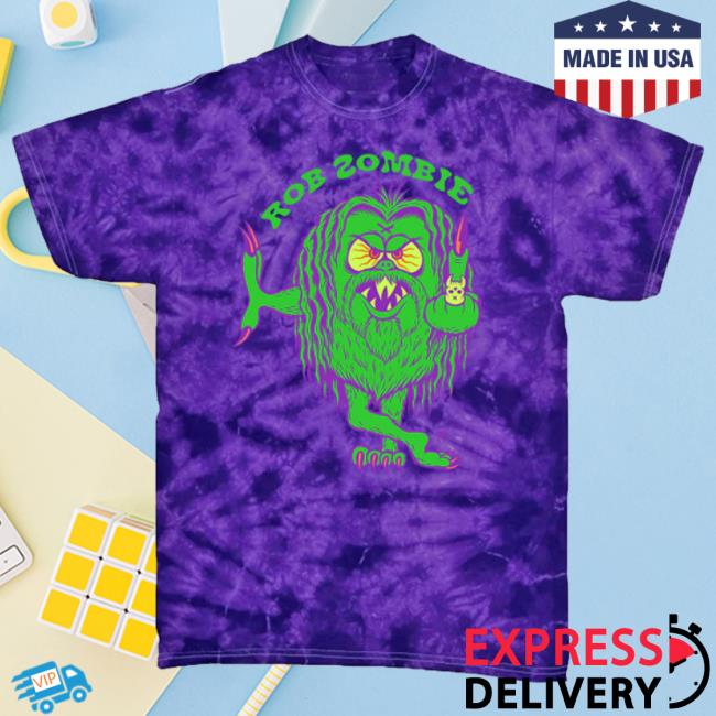 Rob Zombie Mean Green Purple Tie Dye Shirt Rob Zombie Merch Shop