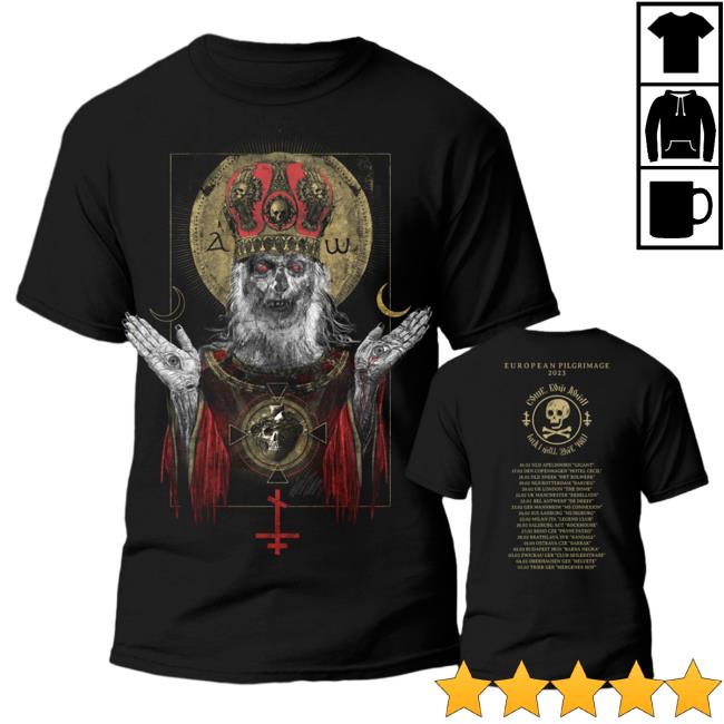 Official Kings Road Merch Store Batushka - "European Pilgrimage 2023 Rotten Pop" Tshirt Kings Road Shop