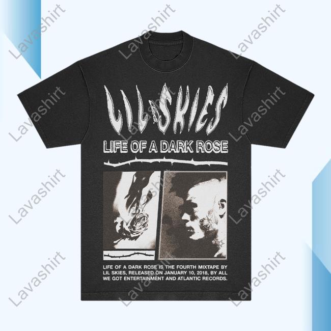 Official Lil Skies Clothing Store Shop Life Of A Dark Rose Anniversary Tee Lilskies Merch