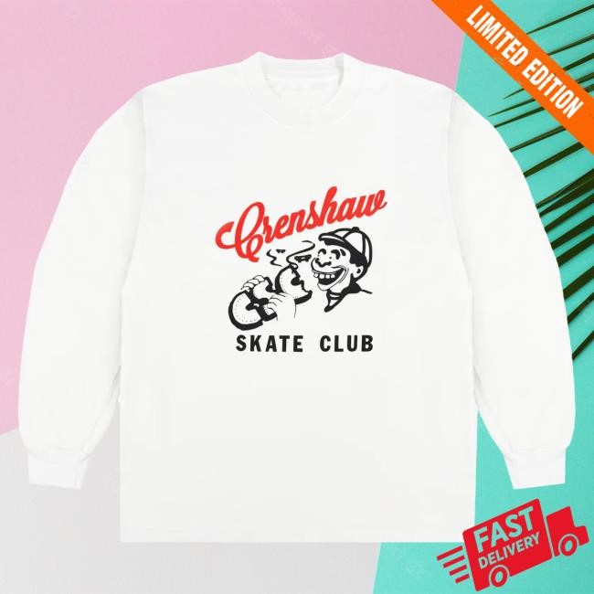 Official Crenshaw Skate Club Delicious Long Sleeve New Shirt