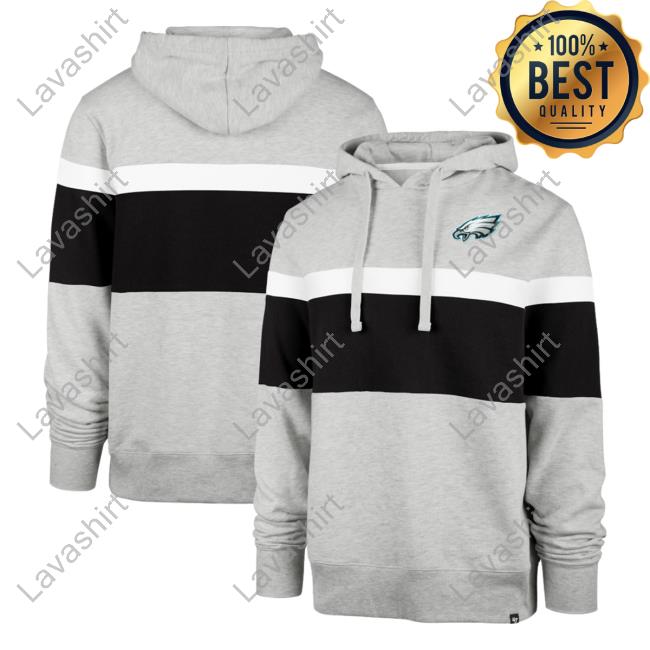 Official PhiladelphiaEagles Clothing Merch Store Shop 47 Gray Philadelphia Eagles Warren Hoodie 3D