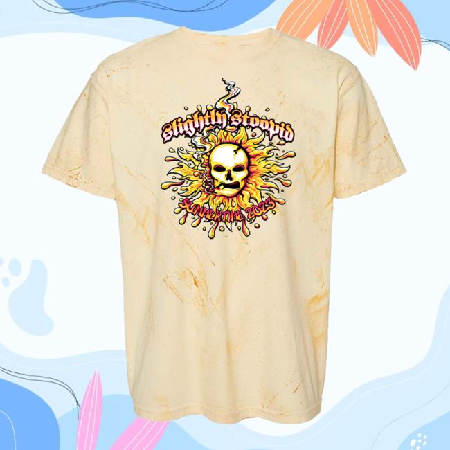Official Slightly Stoopid Merch Store Shop Slightly Stoopid Skull 2023 Tour Attractive Shirt SlightlyStoopid