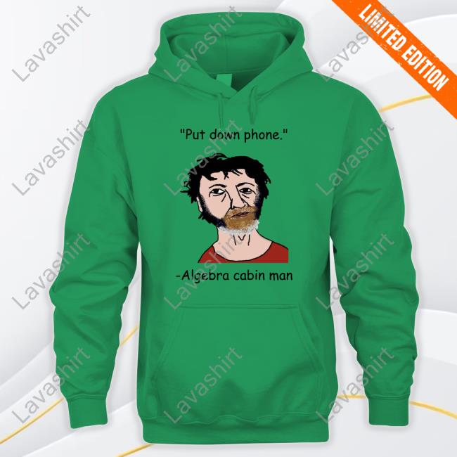 Put Down Phone Algebra Cabin Man Tee Shirt