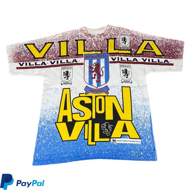 Official Thentwrk 1992 Aston Villa EPL Soccer AOP Pullover Hoodie 3D All Over Print