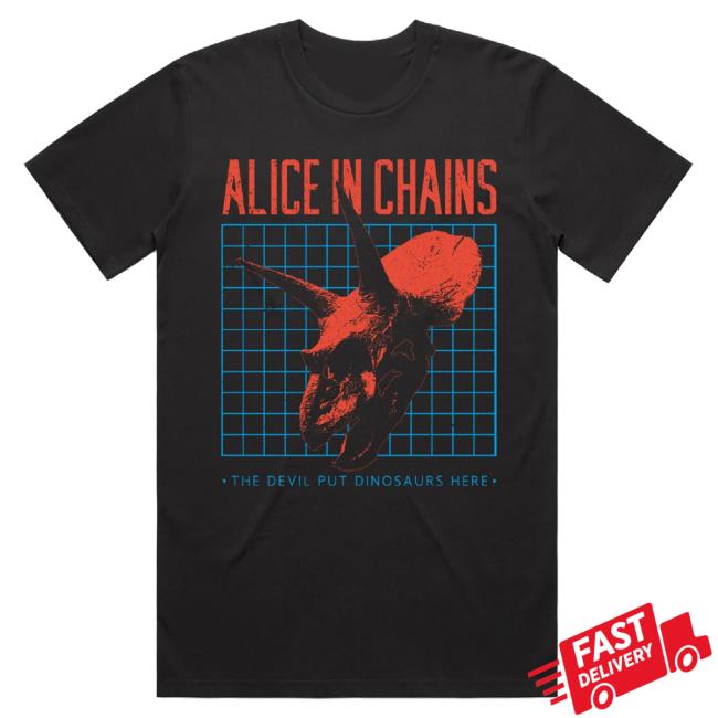 Official Alice In Chains Merch Store Alice In Chains The Devil Put Dinosaurs Here Tee Aliceinchains