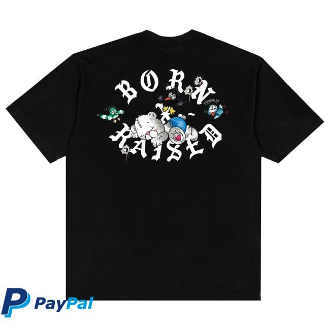 Official Born X Raised Merch Store Shop Vargas Rocker Top Shirt: Black BornxRaised