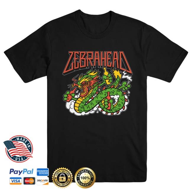 Official Zebrahead Merch Zebrahead Black Dragon Attractive Shirt