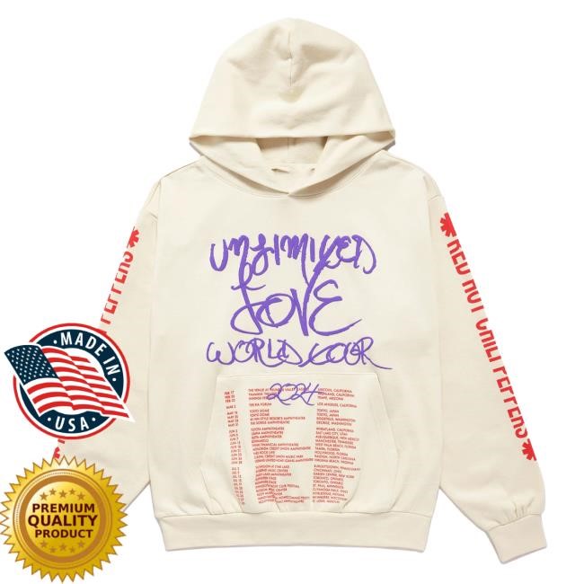 Official Red Hot Chili Peppers Unlimited Love Usa Tour Sweatshirts 2024 - Purple/Red