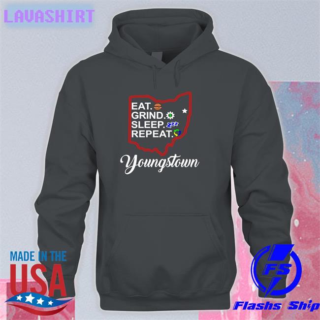 Eat Grind Sleep Repeat Youngstown Long Sleeve T Shirt Tim Ryan
