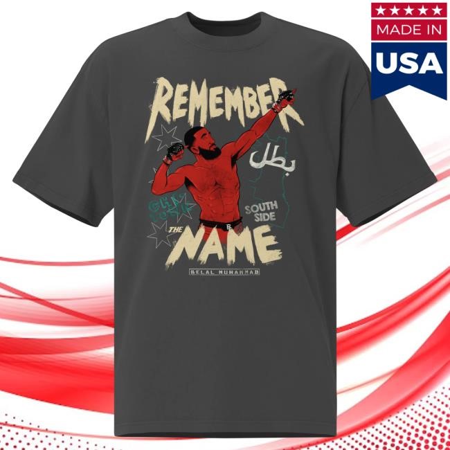 Official Jon Anik Remember The Name Belal Muhammad Oversized T-Shirt