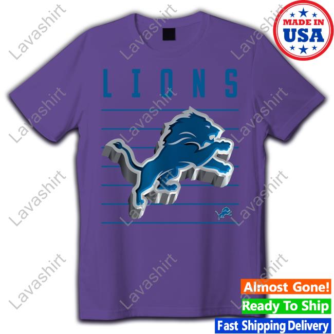 Detroit Lions Three Dimes Shirt Detroit Lions Logo 3D
